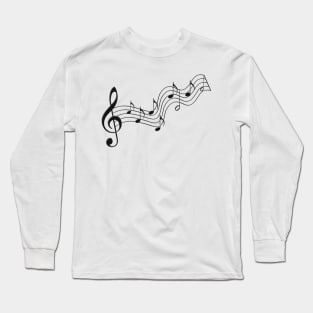 Wavy Music Long Sleeve T-Shirt